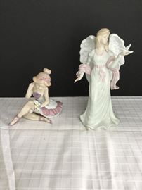Porcelain Ballerina and Angel https://ctbids.com/#!/description/share/22297
