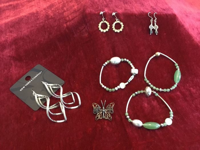 Variety of Earrings and Bracelets  https://ctbids.com/#!/description/share/22209