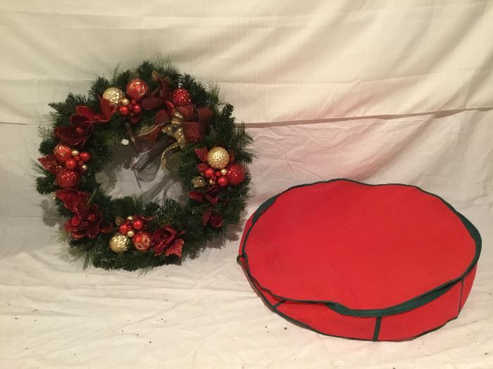 Large Christmas Wreath in Cloth Bag  https://ctbids.com/#!/description/share/22381