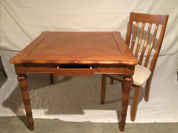 Wooden Game Table and Chair   https://ctbids.com/#!/description/share/22382   