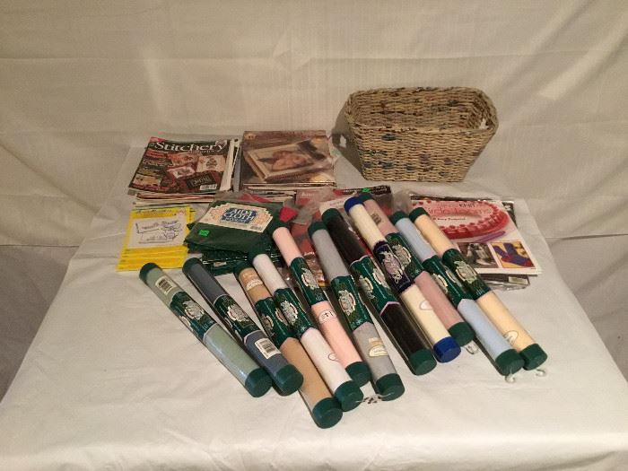Basket Made From Newspaper, Assorted Crafts & Books https://ctbids.com/#!/description/share/22387