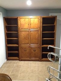 Solid Wood Three-Piece Bookshelf Entertainment Stand.  Pieces will be sold separately or as a whole unit!
