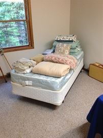 Twin Bed with Foundation and Frame