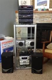 MORE stereo equipment and media tower available!