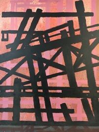 Joseph Perrin (school of Franz Kline) oil on canvas Painting