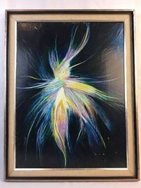 Oil on Canvas Abstract by Edward Goldman