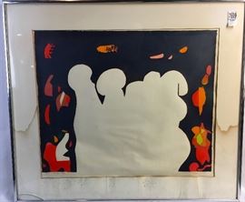 Sylvia Birch Halperin Abstract Serigraph S/N