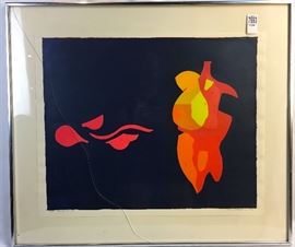 Sylvia Birch Halperin Abstract Serigraph S/N