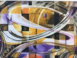 Stan Jorgensen Mixed Media Abstract on Paper