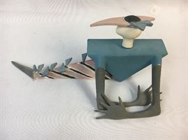 Dorothy Browning Memphis Milano Studio Art Pottery Perfume Bottle