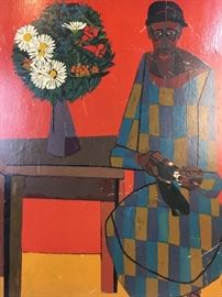 Robert Gwathmey embellished Lithography 1946