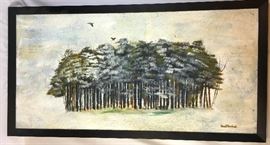 Earl Moreland Mid-Century concrete & paint 