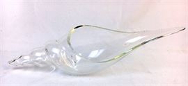 Decorative Glass Conch Shell Dish