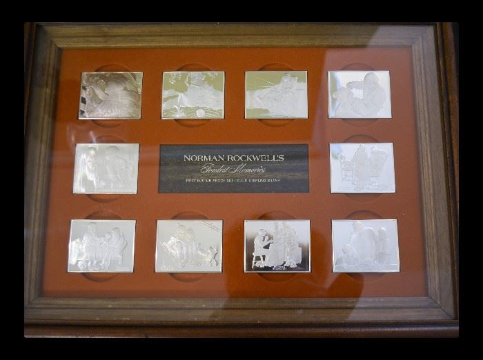 Norman Rockwell sterling proof set