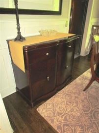 Server / cocktail chest with fold-out top