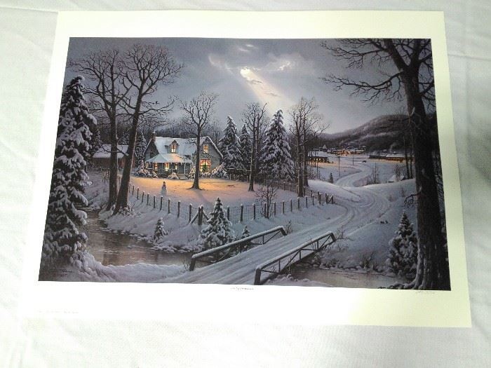 Jesse Barnes "Holiday Homecoming" Print (1994) - $100 RESERVE    https://ctbids.com/#!/description/share/24186