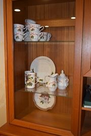 China Cups, Cream and Sugar Servers