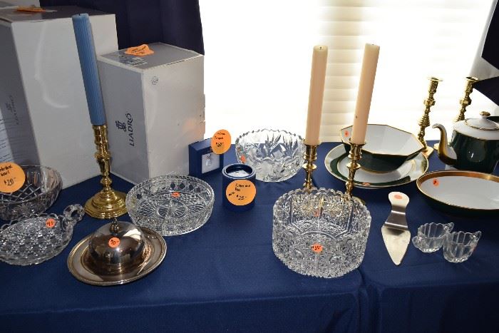 Glass bowls, Servingware, Candle Holders