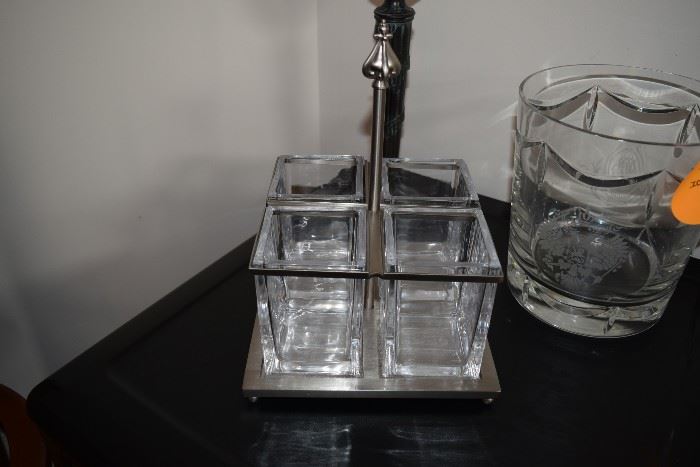 Glass Dip Server, Faberge Ice Bucket