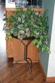 Plant on Metal Stand
