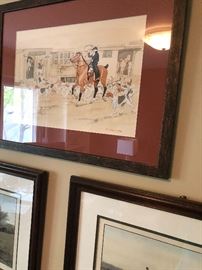 Original paintings by Frederick Tordoff (Hunt Scene)