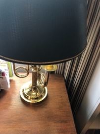 Solid brass desk lamp
