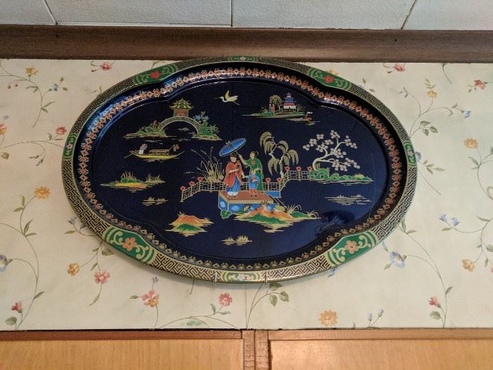 Asian Tin Platter