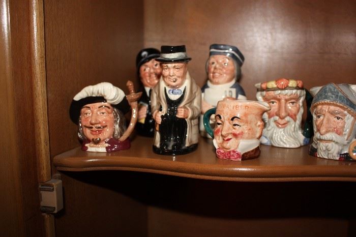 Collection of Toby mugs