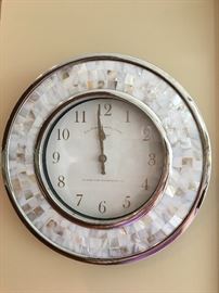 Pearlized wall clock
