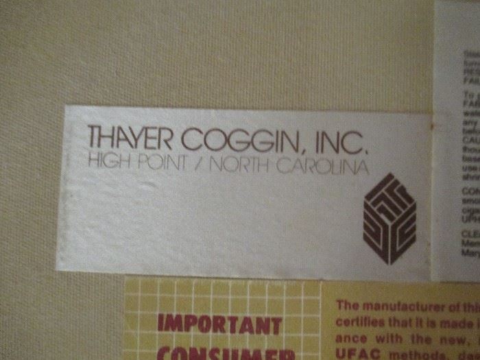 Thayer Coggin Sectional Sofa