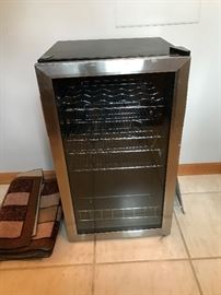 Wine/Cans Cooler    EdgeStar BWC120SS 103 Can and 5 Bottle Extreme Cool Beverage Cooler - Stainless Steel ​ 