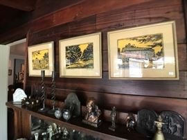 Lincoln Trail Signed Woodblock Prints