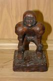 Antique football player bookend