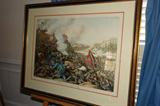 Four (4) Kurtz & Allison Civil War Lithos
