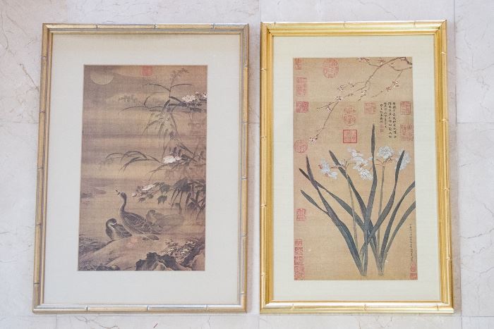Japanese print:  $28.00  Asian Narcissus Print:  $30.00 