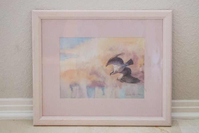 Eagle Watercolor Print.  Signed and numbered:  $75.00