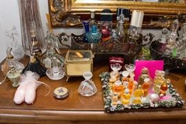 Perfume, Bottles, Crystal Atomizers, Bureau Plats and More.