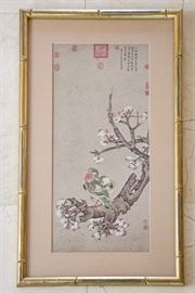 Framed Print.  Japanese Love Birds:  $28.00
