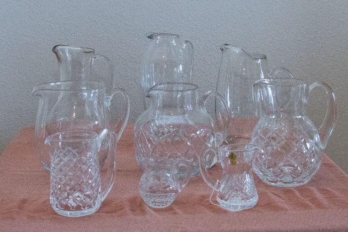 Take Your Pick Of Crystal Pitchers!