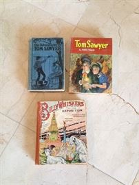Tom Sawyer by Samuel L. Clemens.  Copy Right:  1876:$200.00. Tom Sawyer (on the right):  $4.00.   Billy Whiskers:  $20.00