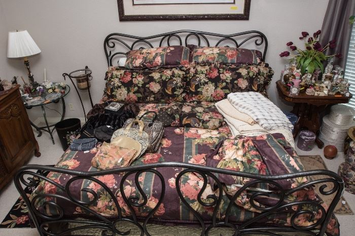 All Blankets, Linens, Duvet/Comforter and Pillows are Priced To Sell.  [Bed Frame, Mattress and Box Springs Stay w/Family]