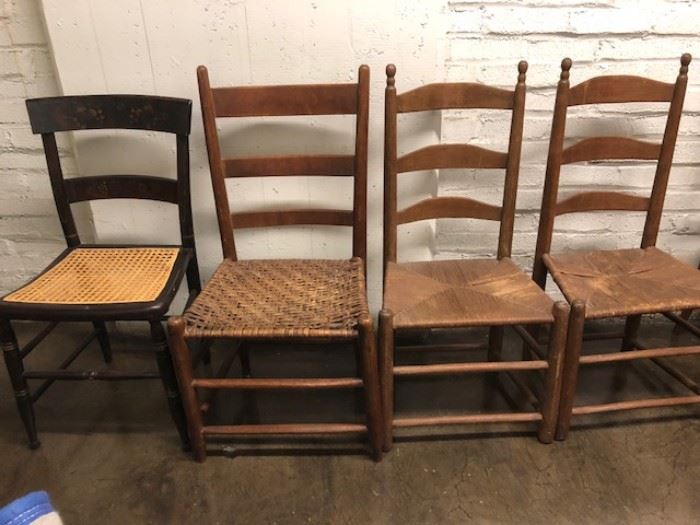 antique wood chairs