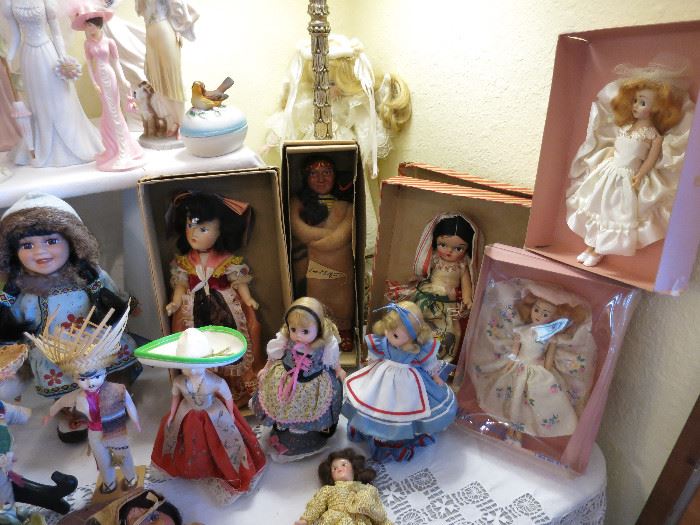 Madam Alexander Dolls, Goldilocks and Alice, Miss Janie Originals, Minnetonka Indian Doll, Alaskan Doll