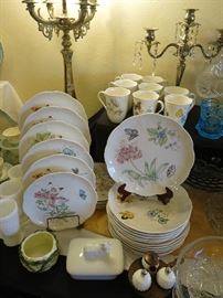 Lenox Butterfly Meadow Swallowtail Dishes, Candelabras 