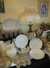 Pier One Dishes, Pretty Vintage Lamp