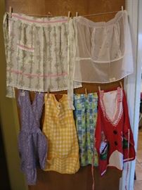 Sweet Vintage Aprons.  We Have A Few More That Aren't Pictured.