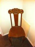 Old hand carved chair