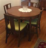 Superb Retro Dining Room Table W Two Leaves and Pads