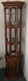 Lovely tall & Slender Retro Lighted Curio Cabinet