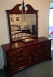 Traditional Master Bedroom Dresser with Mirror
